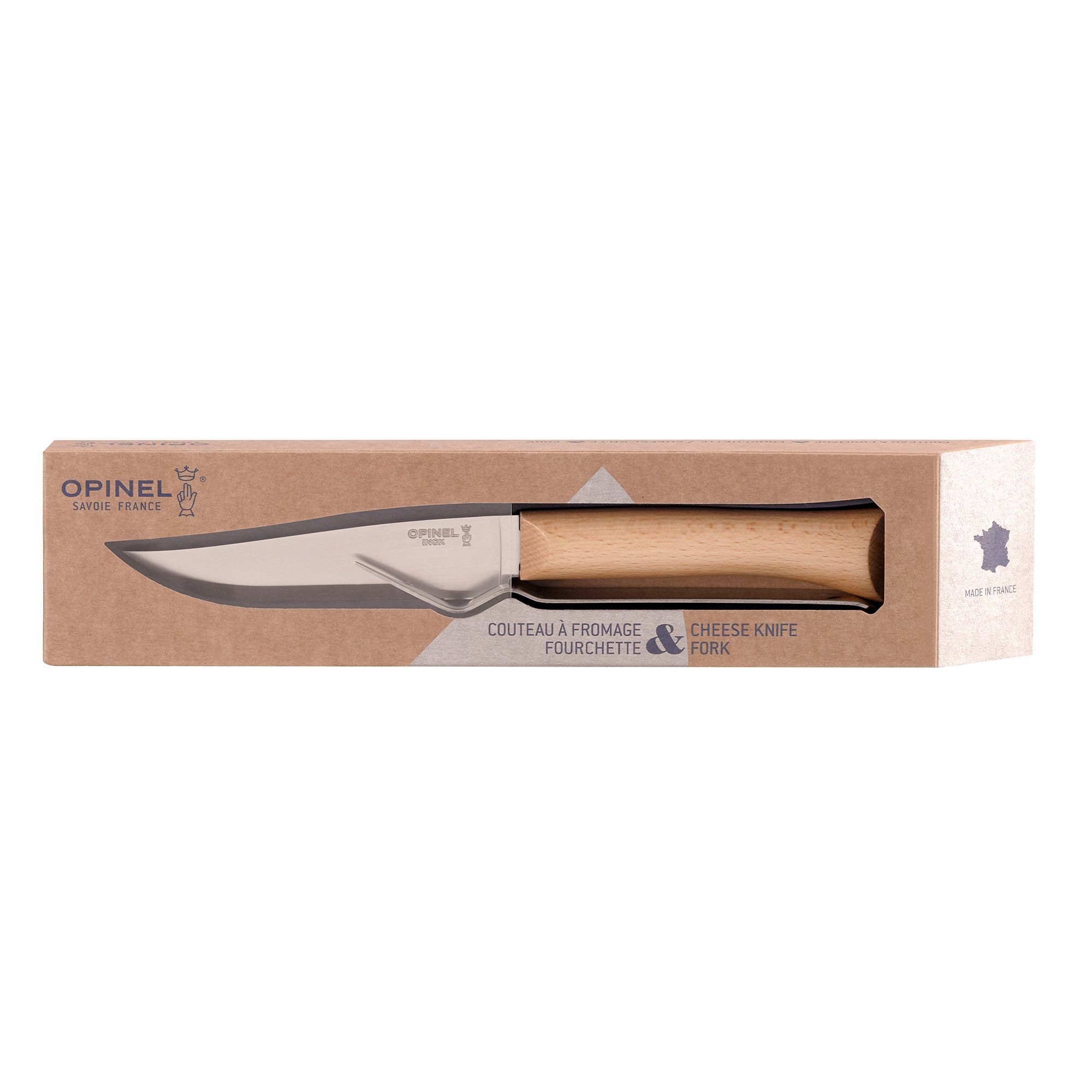 Opinel - Käse-Set - Käsemesser No 10 und Gabel