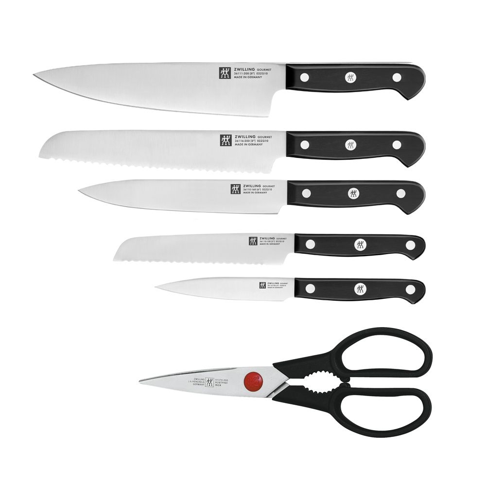 ZWILLING - self-sharpening knife block 7 pcs | Gourmet | Chocolate
