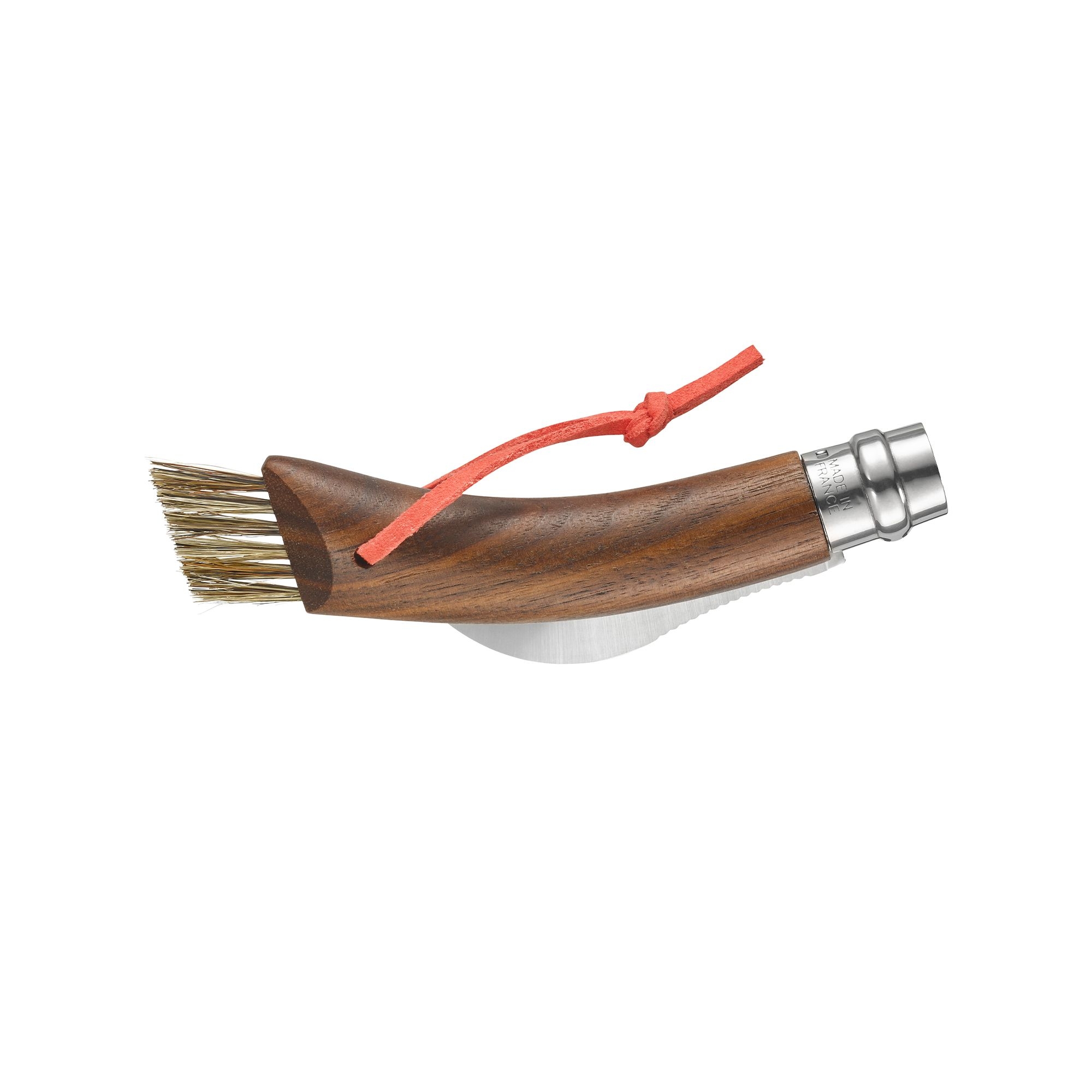 Opinel - Mushroom knife with brush No. 08 - 20 cm - Walnut