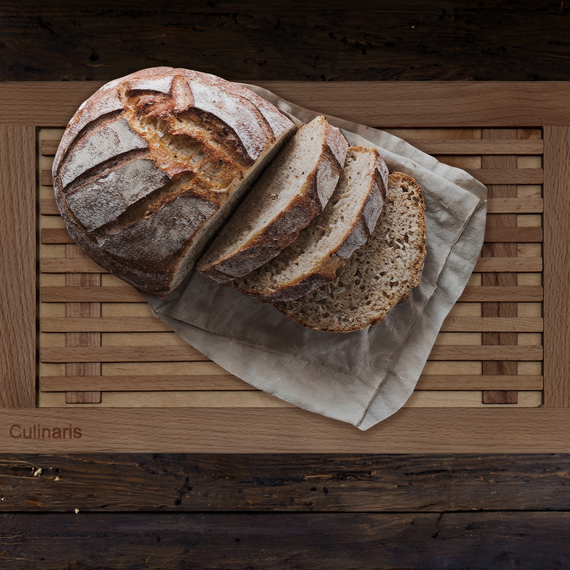 Brotschneidebrett - Buchenholz - 40 x 25 cm | Culinaris