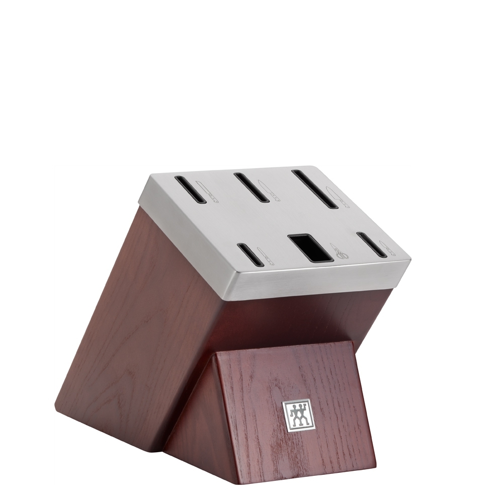 Zwilling - Pro self-sharpening 7-piece knife block, brown