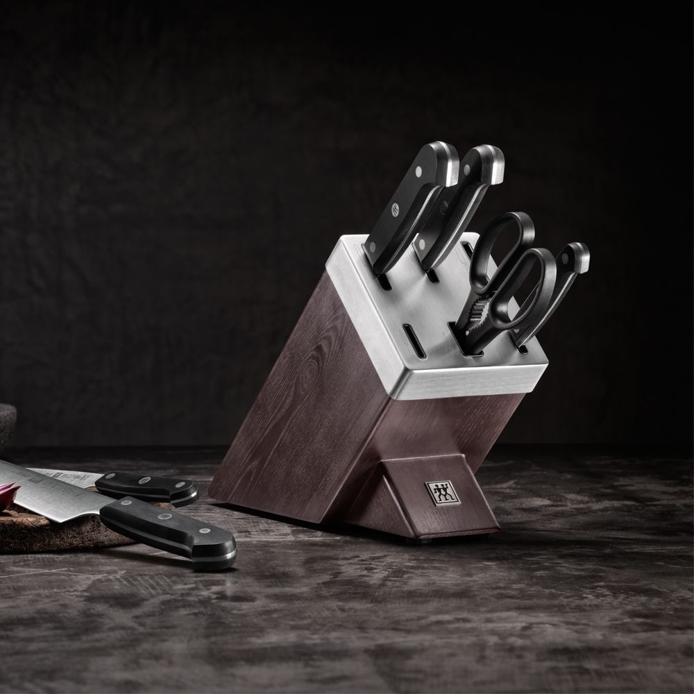 ZWILLING - self-sharpening knife block 7 pcs | Gourmet | Chocolate