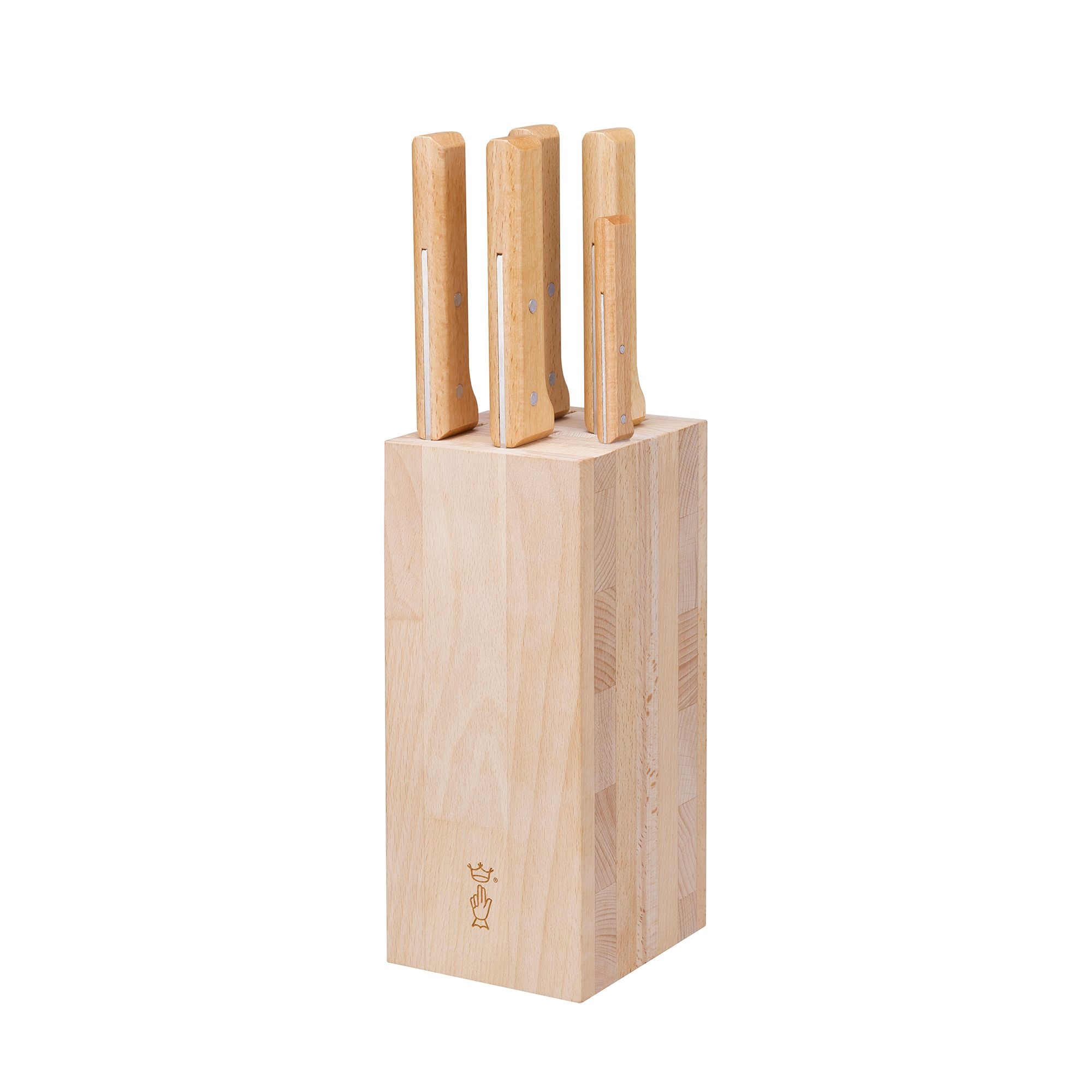 Opinel - Brot Messerblock - PARALLELE - Messer-Set - 6-tlg.