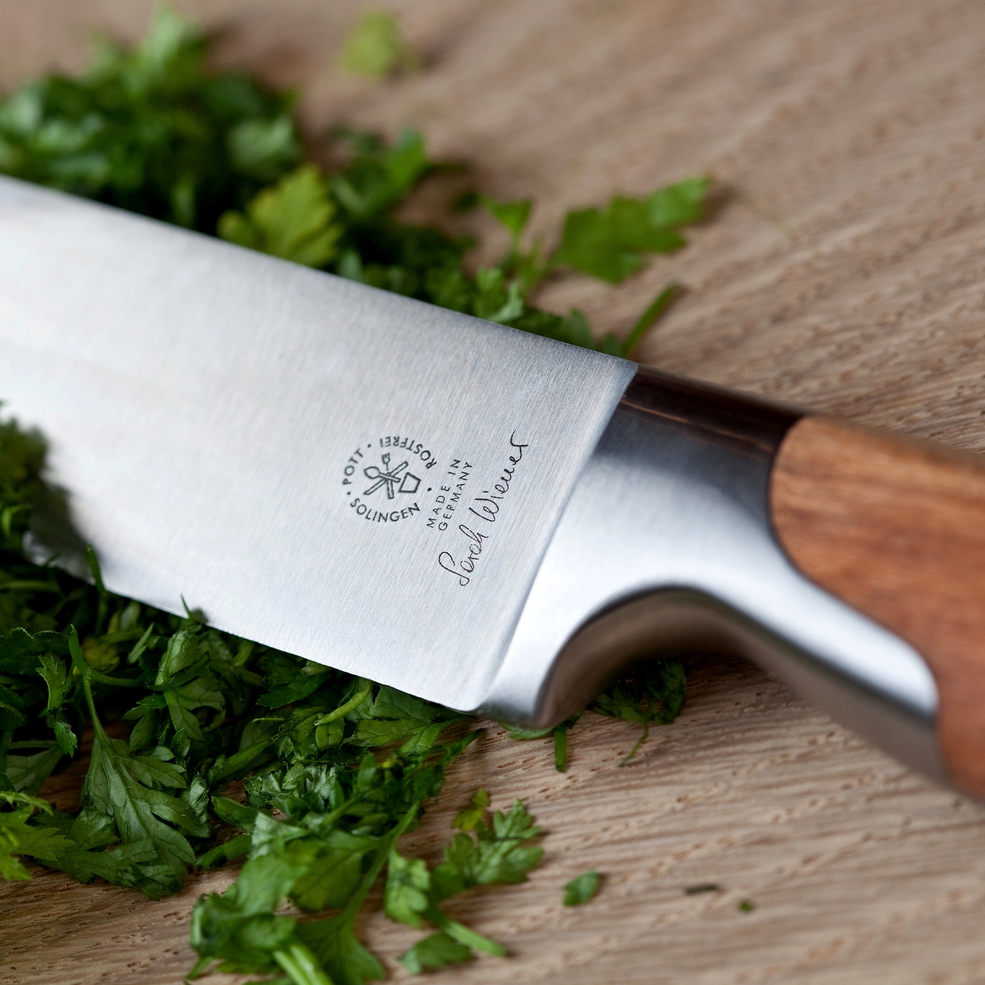 Pott - Sarah Wiener - Chef Knife 15 cm - Plum Wood