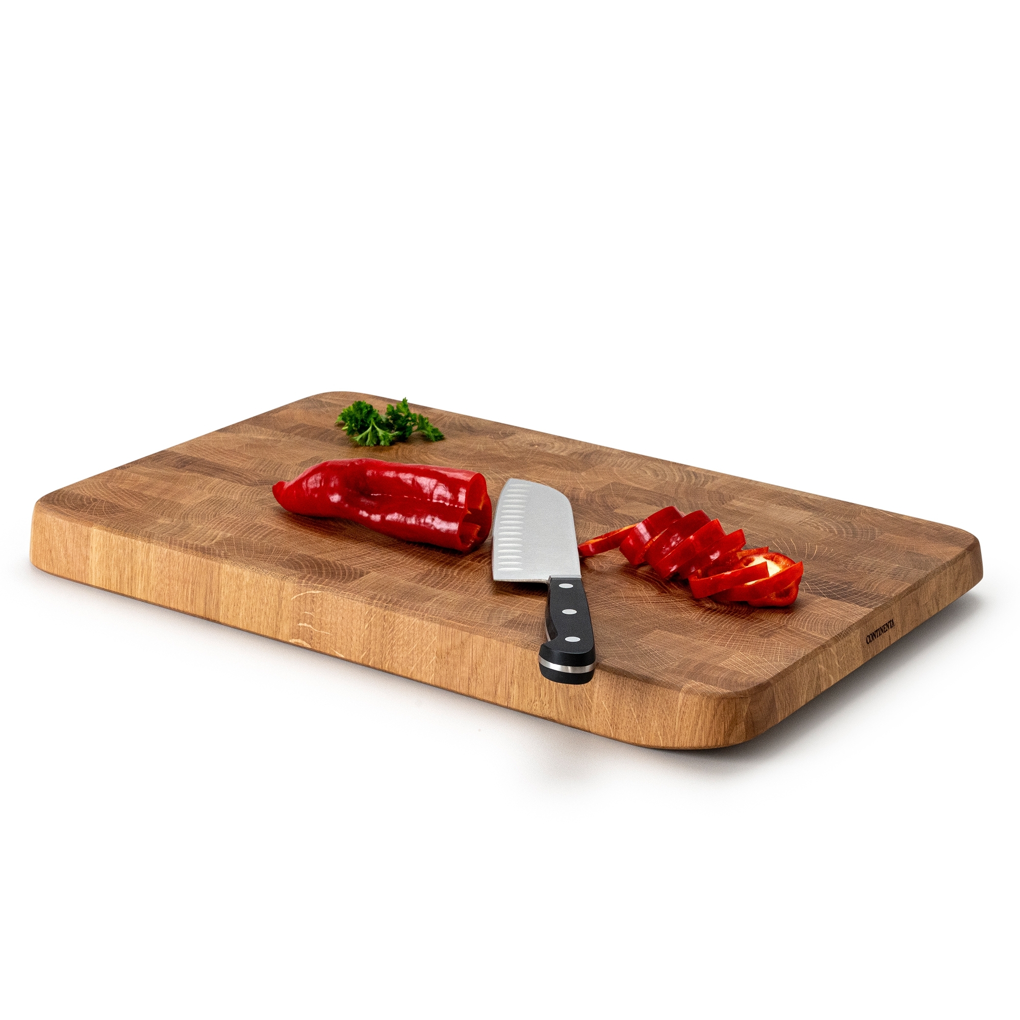 Continenta Tranchierbrett - Eiche Stirnholz 46 x 30 x 3,5 cm