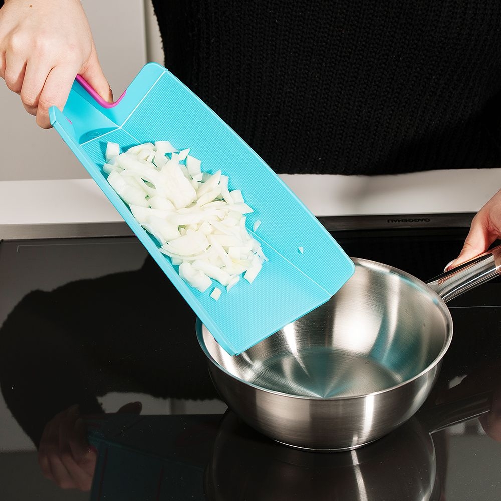 Kochblume - Falt-Schneidebrett 34 x 18,5 cm, rot