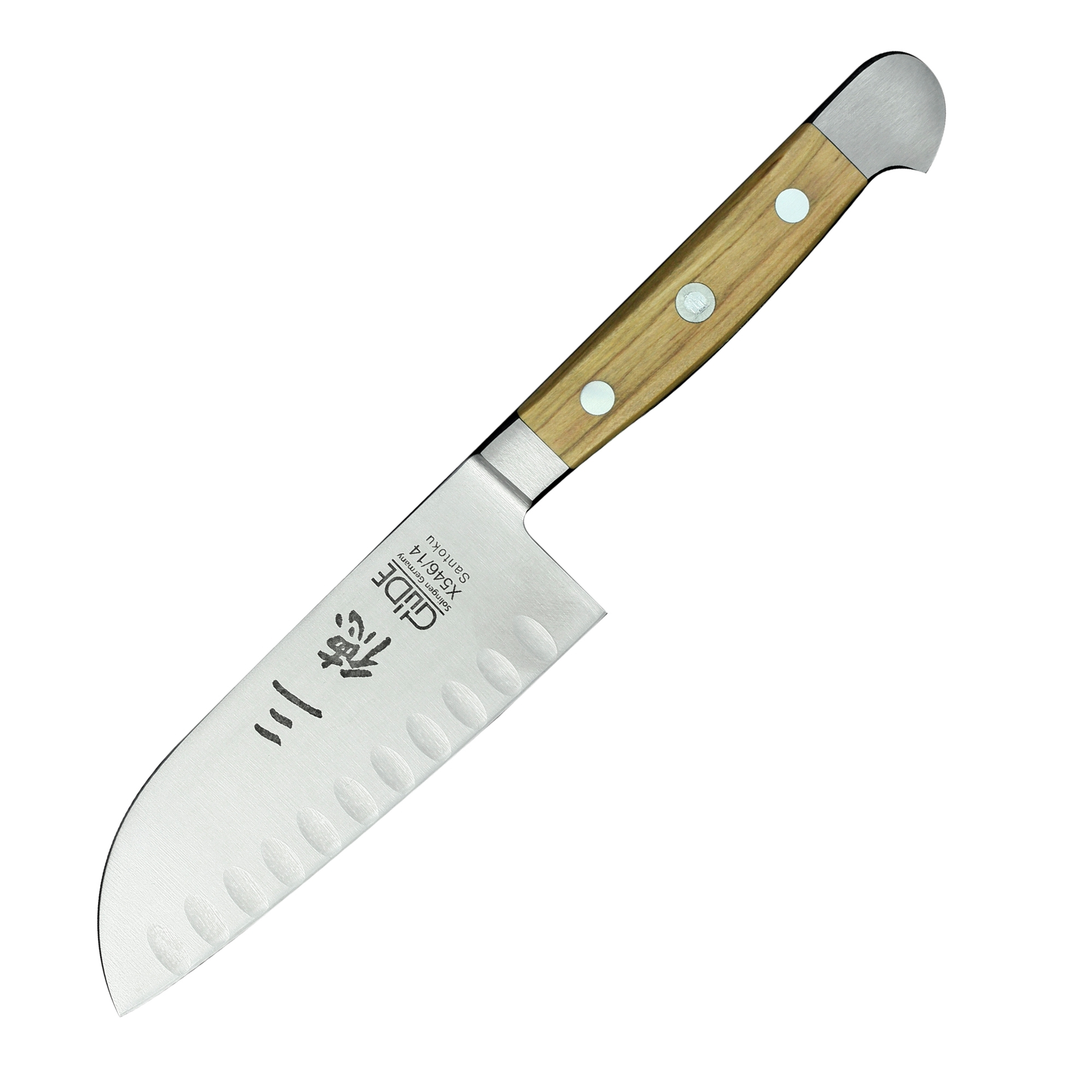 Güde - Santoku mit Kulle 14 cm - Alpha Olive