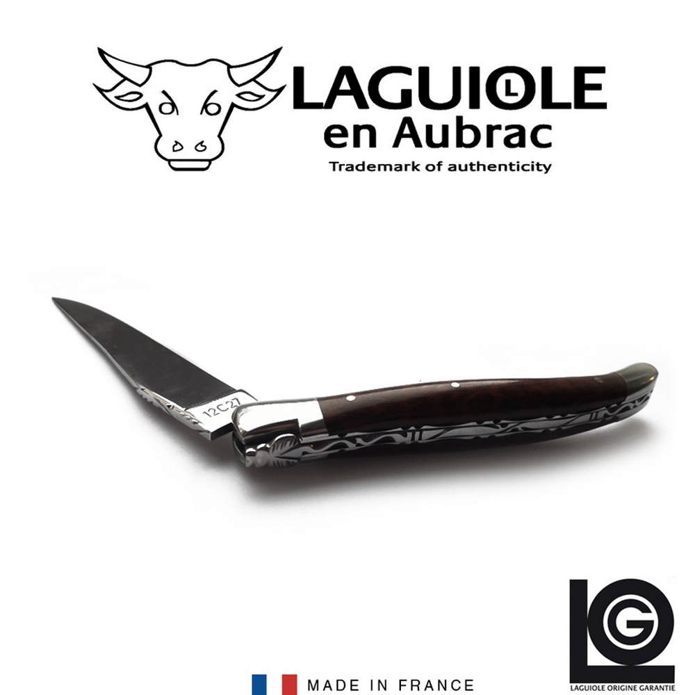 Laguiole - Klapp-/Taschenmesser geschmiedet Amourette glänzend