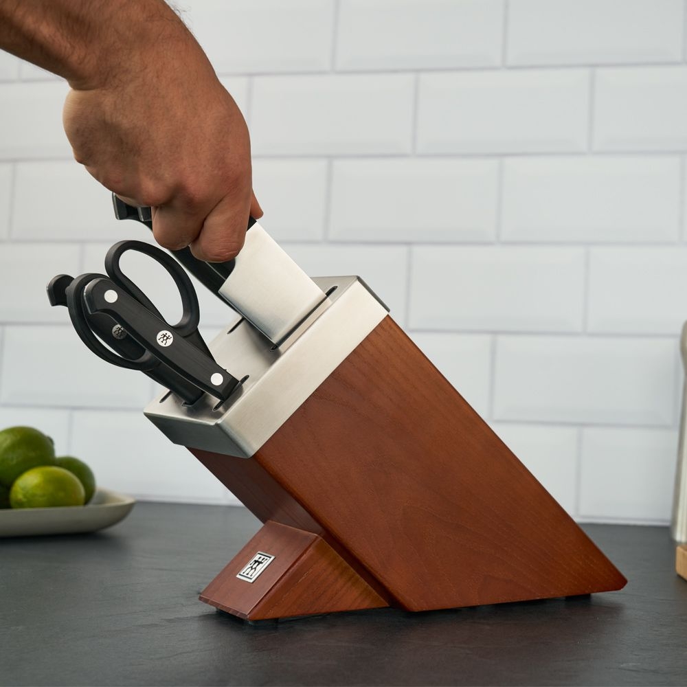 ZWILLING - self-sharpening knife block 7 pcs | Gourmet | Chocolate