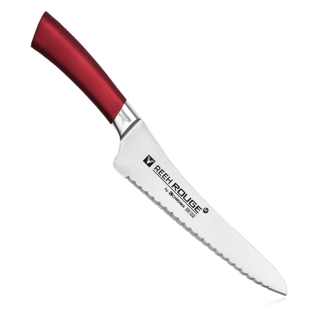 CHROMA - Brotmesser 19,5 cm REEH ROUGE