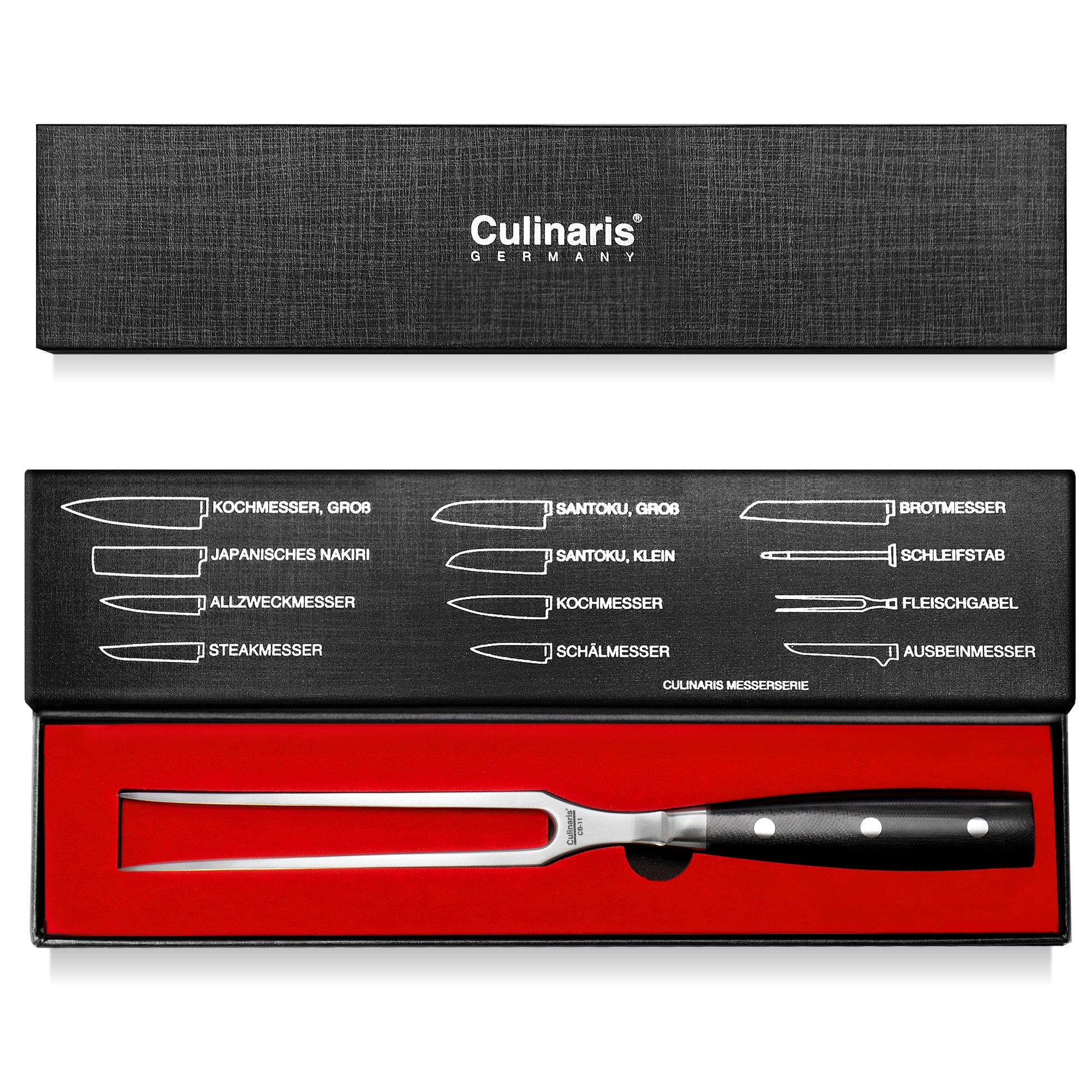 Culinaris - Fleischgabel 19 cm Black Serie | CB-11