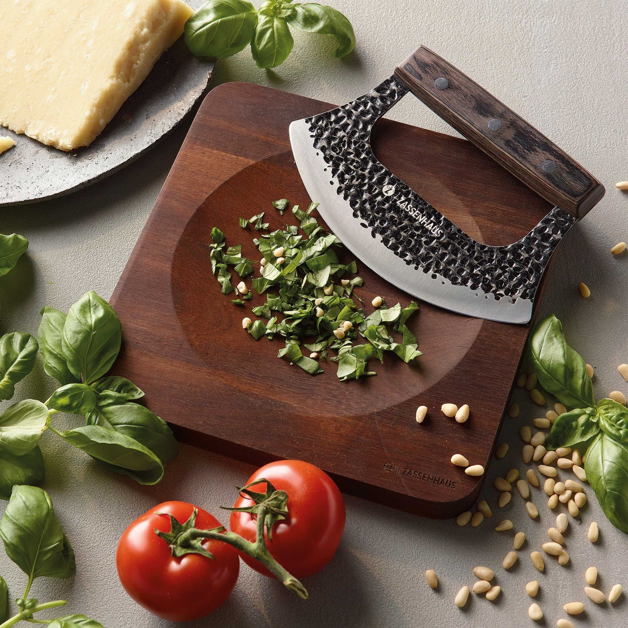 ZASSENHAUS MINCER Wiegemesser-Set zerkleinert Kräuter frisch