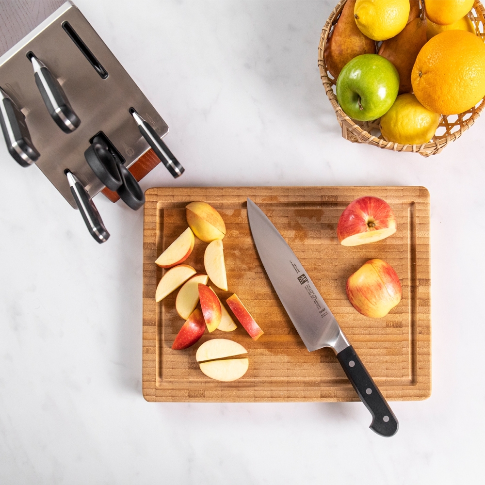 Zwilling - Pro self-sharpening 7-piece knife block, brown