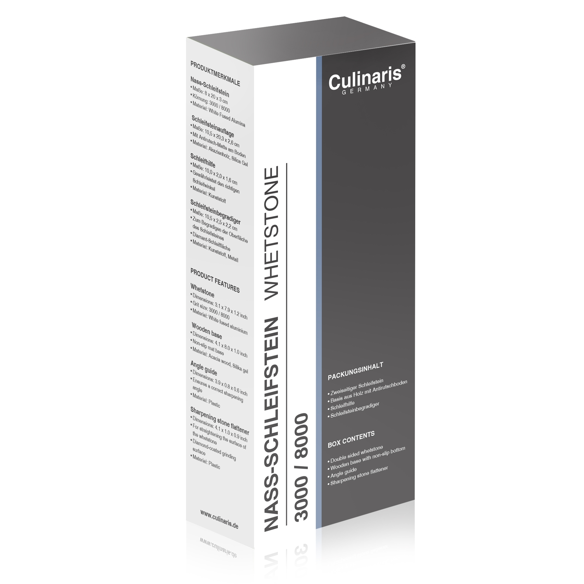 Culinaris - Nass-Schleifstein - 5er-Set | 3000 / 8000