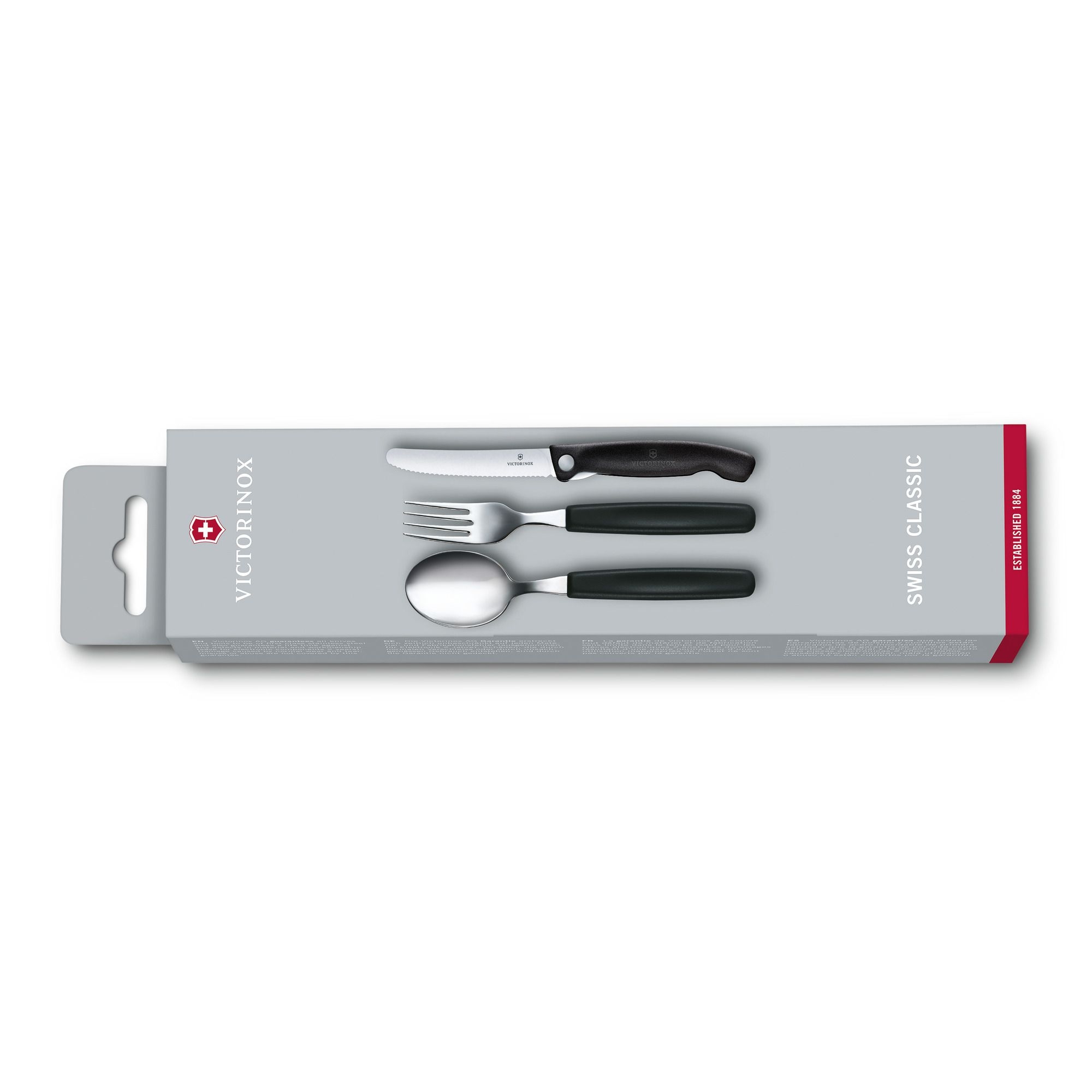 Victorinox - Swiss Classic Set of vegetable knife, fork and spoon