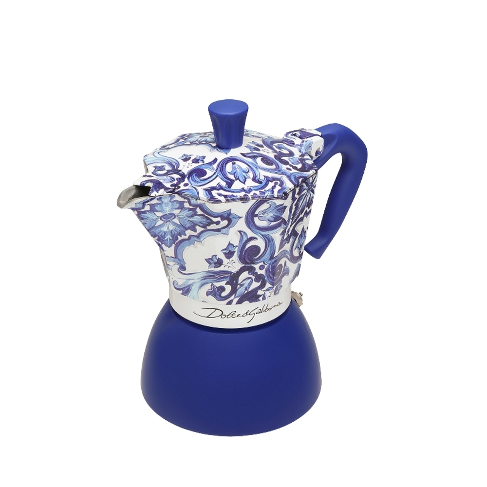 Bialetti - Moka Induction 6 Cups - Dolce & Gabbana Blu Mediterraneo