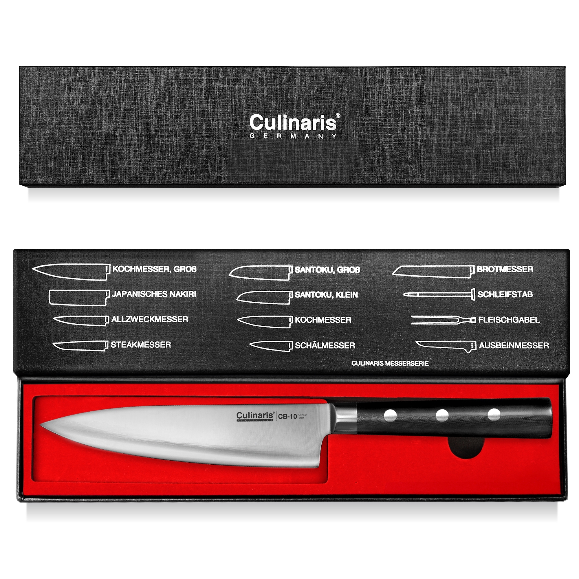 Culinaris - Kochmesser klein 14 cm Black Serie | CB-10