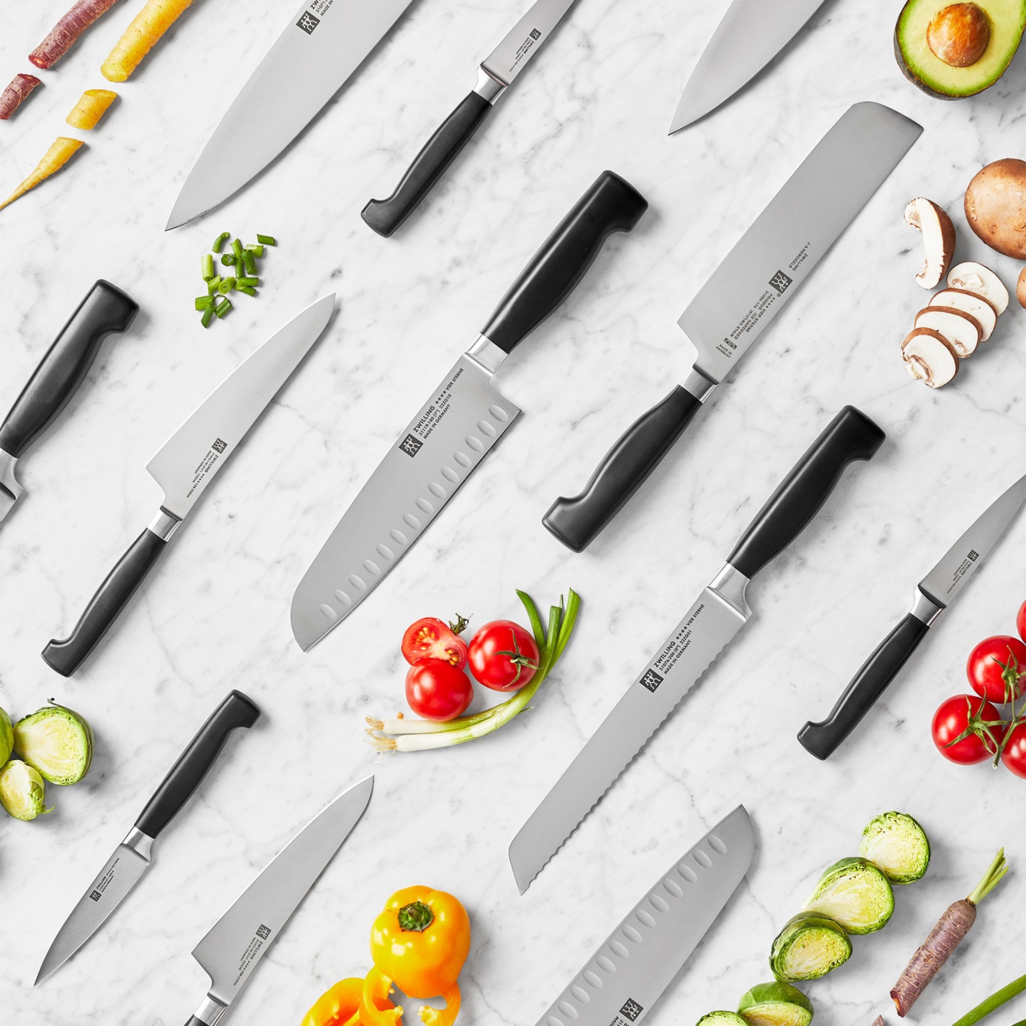 ZWILLING - Santoku with scallops | Four stars | 18 cm