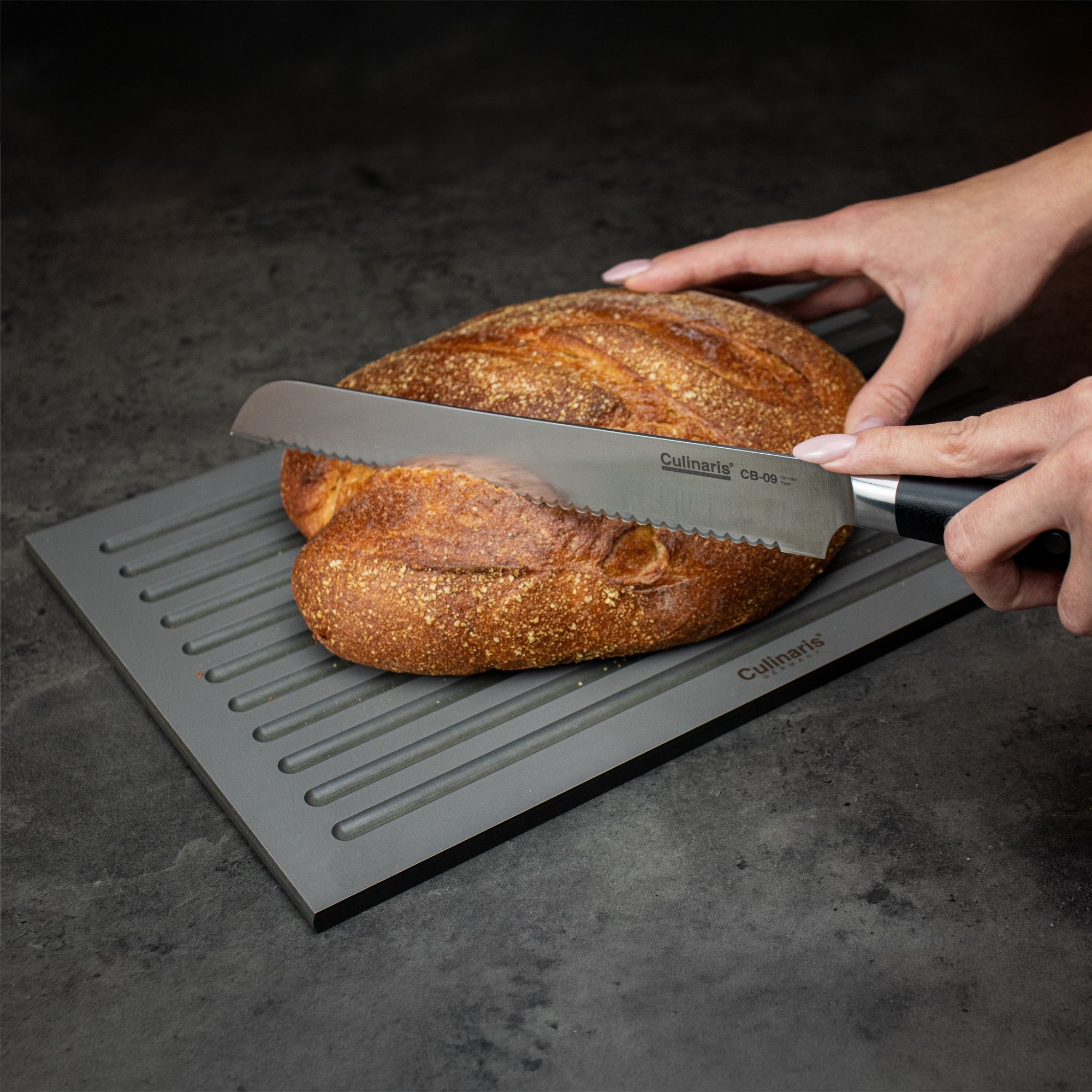 Cutting board NERO GRIGIO - 40 x 25 x 0.9 cm | Culinaris
