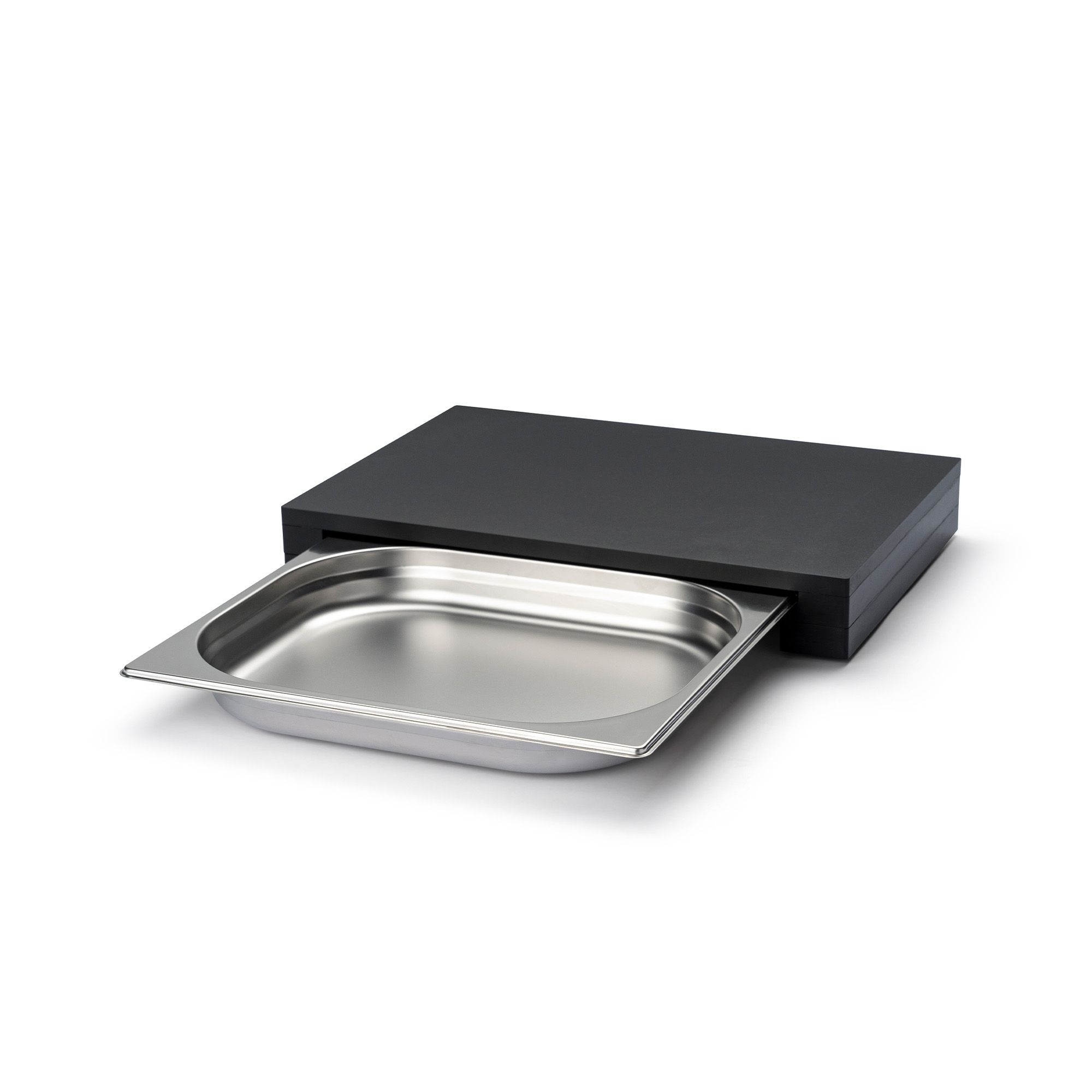 Continenta - Schneidebrett DURACORE mit Edelstahlschublade 39 x 27 x 6 cm